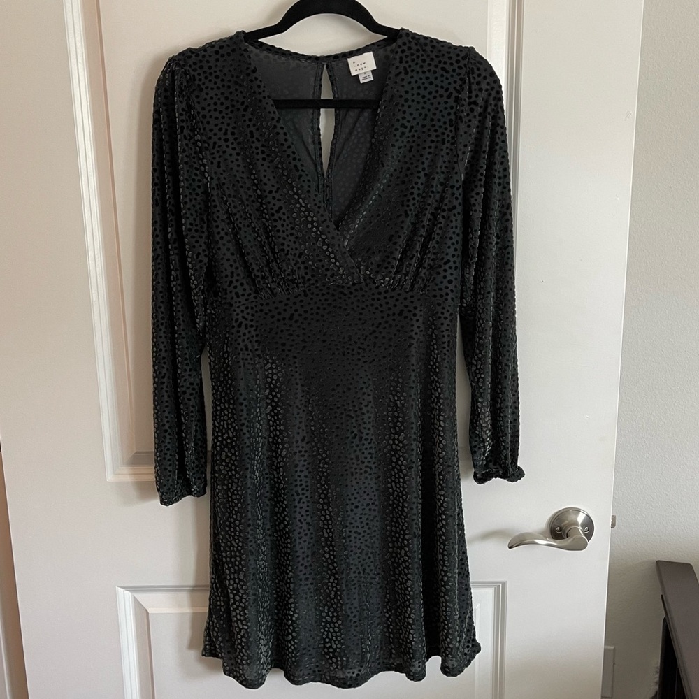 Green Velvety Dress